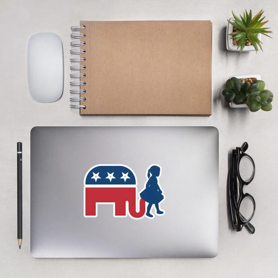 Republican Elephant Parody Sticker